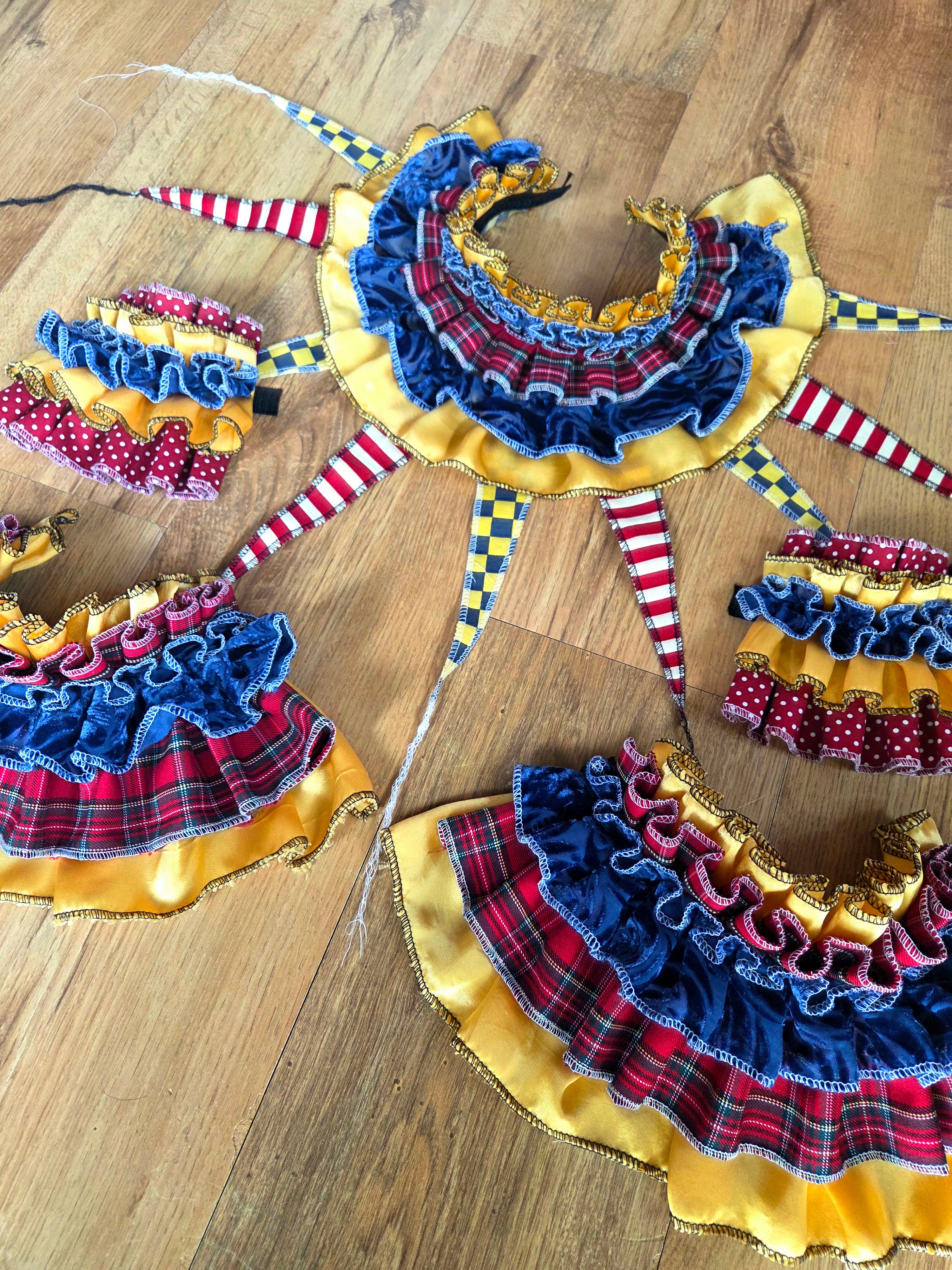 5-Piece Clown Set ~ Classic Clown Red / Yellow / Blue ☆