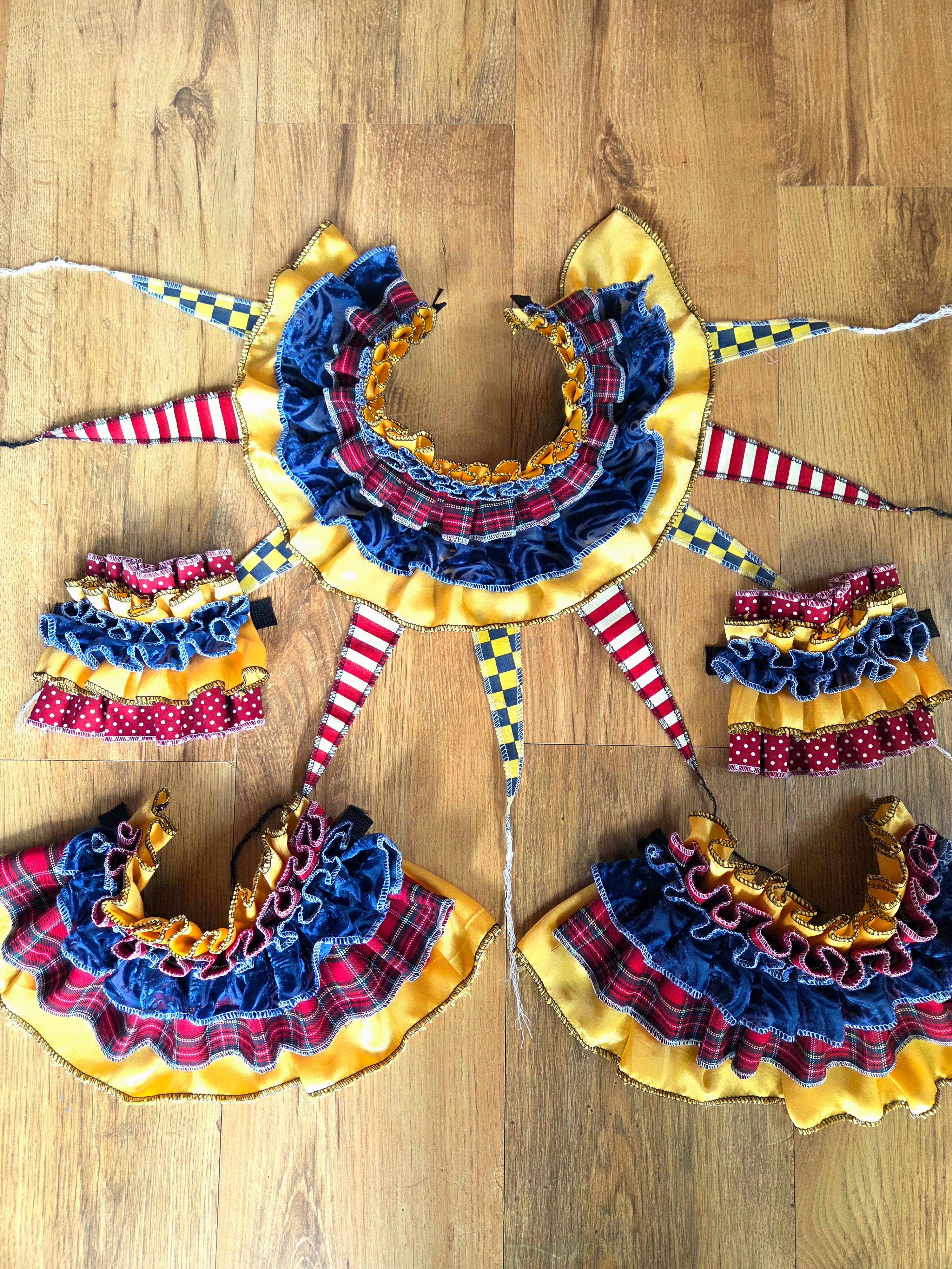 5-Piece Clown Set ~ Classic Clown Red / Yellow / Blue ☆