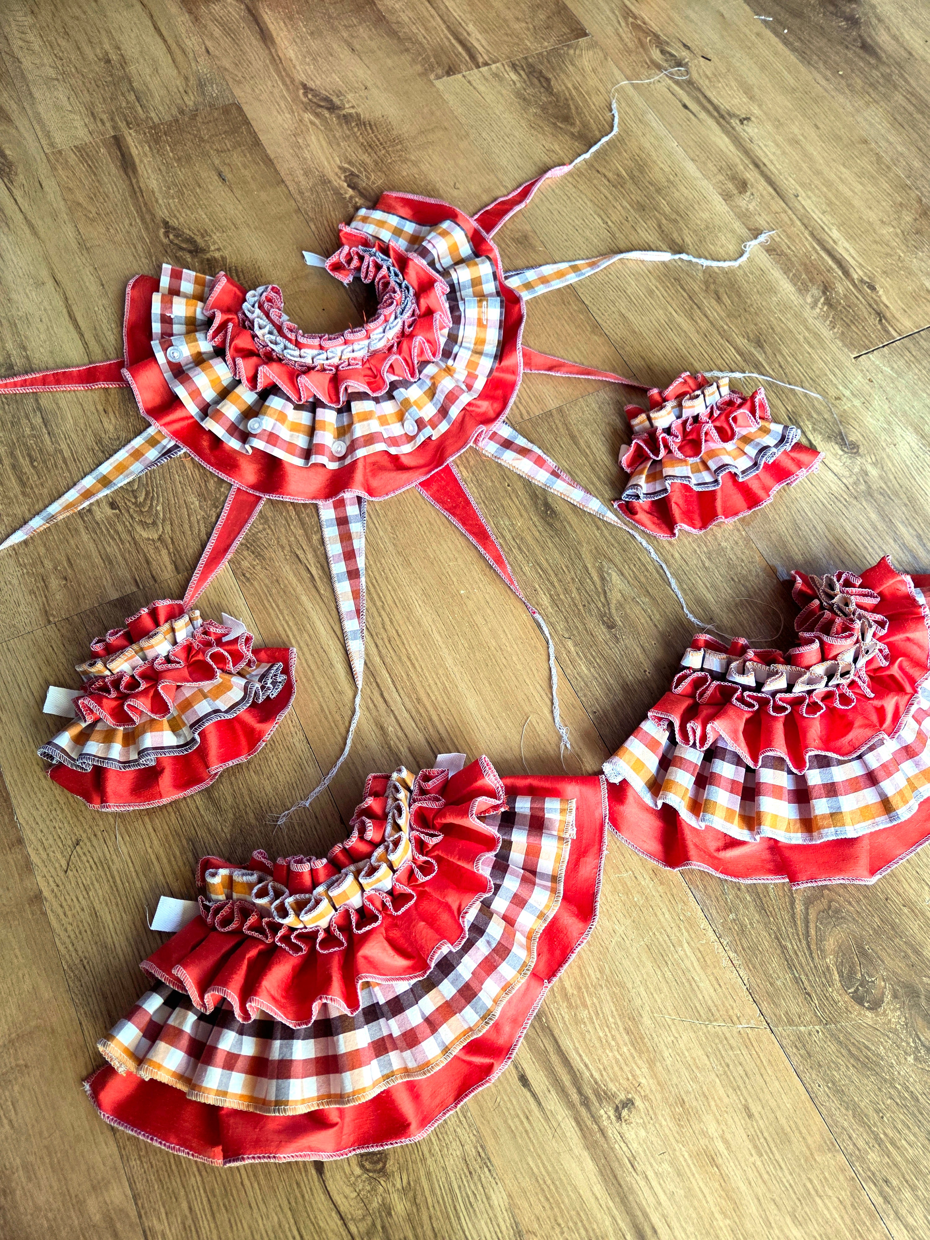 🔥 Fire Friendly 5-Piece Clown Set ~ Flame & Gigham ☆