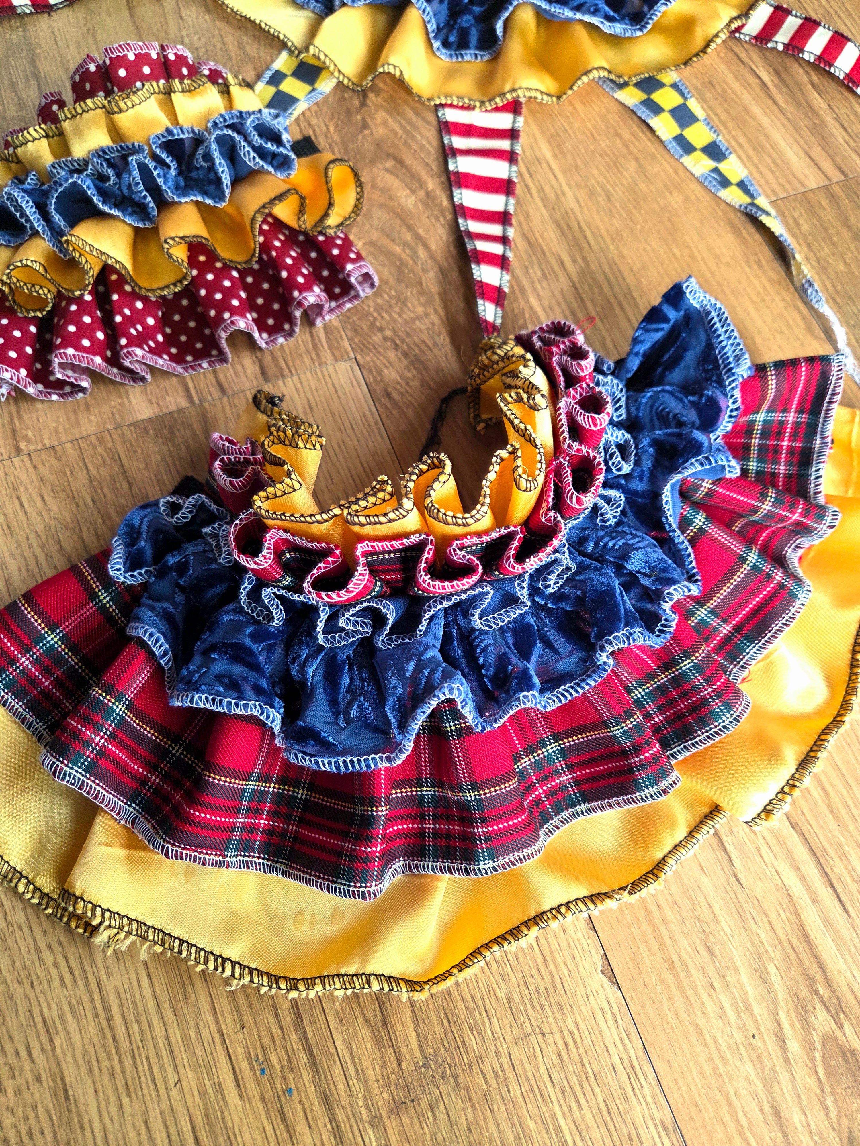 5-Piece Clown Set ~ Classic Clown Red / Yellow / Blue ☆